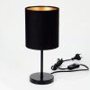 Lampe de table Varmo Noir, 1 lumière