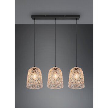 Suspension Reality Lovis Noir, 3 lumières