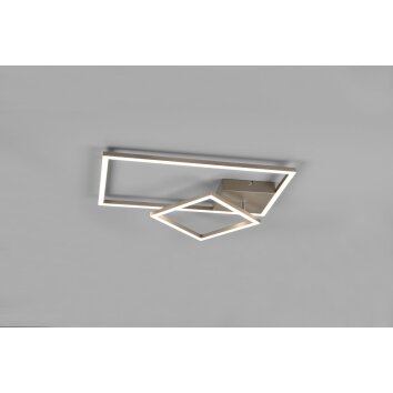 Plafonnier Reality Padella LED Nickel mat, 1 lumière