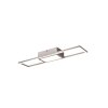 Plafonnier Reality Rigido LED Nickel mat, 1 lumière, Télécommandes