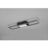 Plafonnier Reality Rigido LED Noir, 1 lumière, Télécommandes