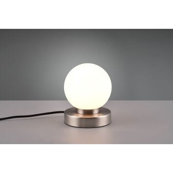 Lampe de table Reality Prinz 2 Nickel mat, 1 lumière