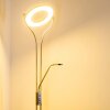 Lampadaire à vasque Donna LED Nickel mat, 1 lumière