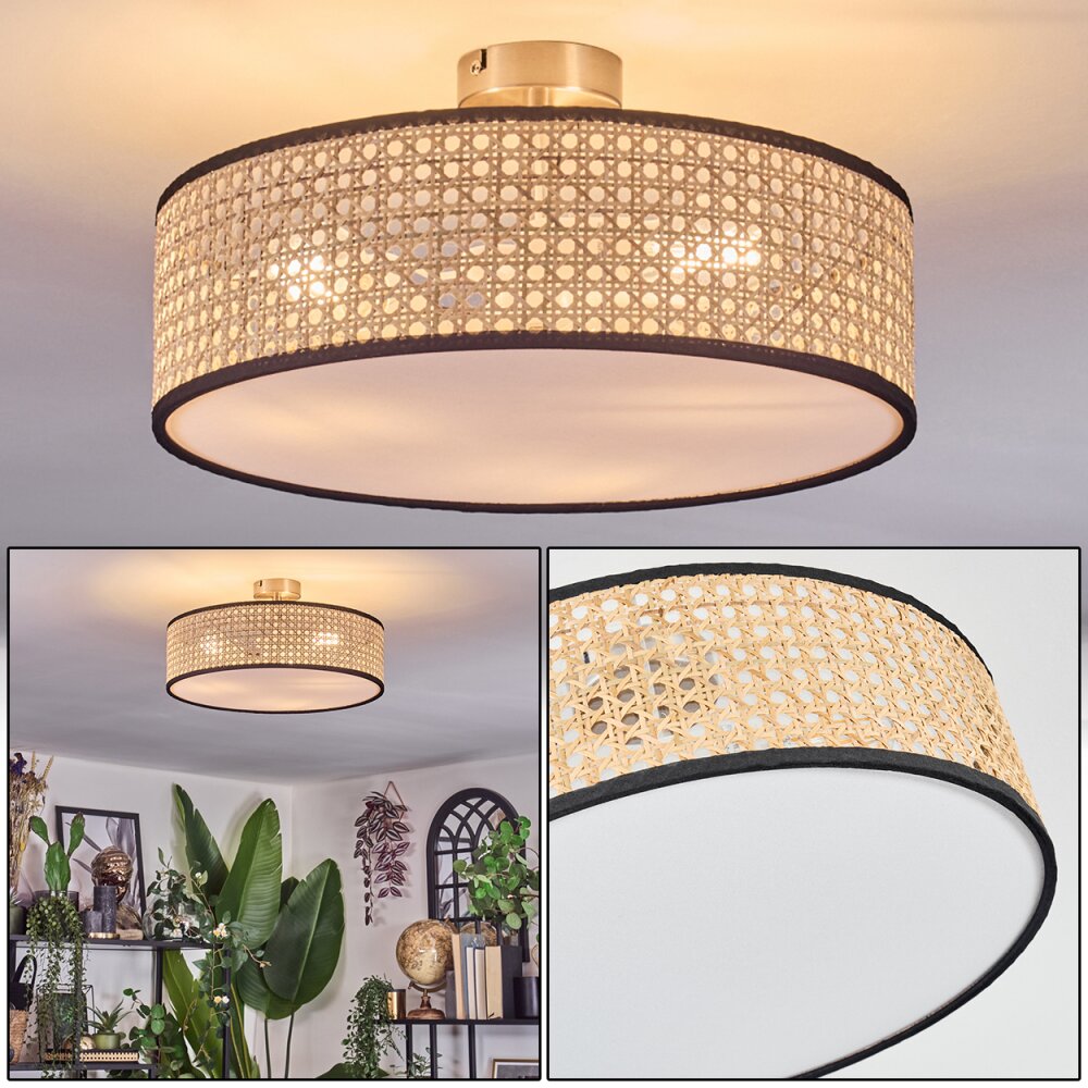 Foggia Plafonnier Nickel mat, 3 lumières main product photo