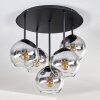 Koyoto Plafonnier, Boule lumineuse 45 cm Clair, Fumé, 5 lumières