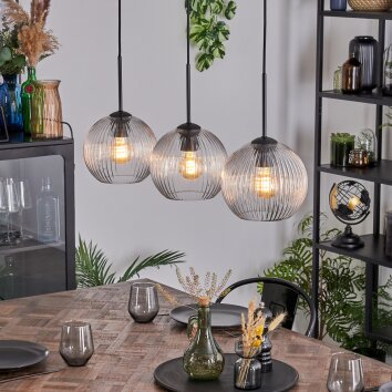 Koyoto Suspension, Boule lumineuse, Suspension Clair, 3 lumières