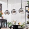 Koyoto Suspension, Boule lumineuse, Suspension Clair, Fumé, 3 lumières
