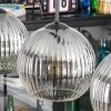 Koyoto Suspension, Boule lumineuse, Suspension Clair, Fumé, 3 lumières