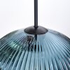 Koyoto Suspension, Boule lumineuse, Suspension, Suspension grappe Bleu, Vert, Cuivré, 3 lumières