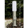 Caserta Borne lumineuse, Lampadaire, Eclairage de chemin Acier inoxydable, 1 lumière