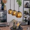Koyoto Suspension, Boule lumineuse, Suspension Or, 3 lumières