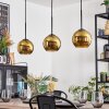 Koyoto Suspension, Boule lumineuse, Suspension Or, 3 lumières