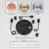 Ripoll Suspension, Boule lumineuse, Suspension, Suspension grappe Chrome, Or, Clair, Cuivré, Fumé, 3 lumières