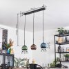 Koyoto Suspension, Boule lumineuse, Suspension Bleu, Vert, Cuivré, 3 lumières
