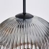 Ripoll Suspension, Boule lumineuse, Suspension grappe Ambre, Clair, Fumé, 3 lumières