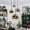 Ripoll Suspension, Boule lumineuse, Suspension grappe Chrome, Or, Clair, Cuivré, Fumé, 4 lumières