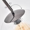 Koyoto Lampadaire, Lampadaires arc Chrome, Noir, 1 lumière
