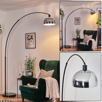 Baloca Lampadaire, Lampadaires arc Noir, 1 lumière