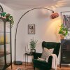 Baloca Lampadaire, Lampadaires arc Noir, 1 lumière