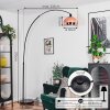 Baloca Lampadaire, Lampadaires arc Noir, 1 lumière