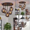 Gastor Plafonnier, Boule lumineuse 45 cm Fumé, 5 lumières