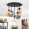 Gastor Plafonnier, Boule lumineuse 45 cm Ambre, Clair, Fumé, 5 lumières