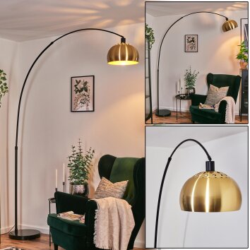 Baloca Lampadaire, Lampadaires arc Noir, 1 lumière