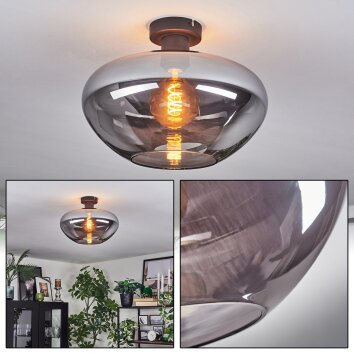 Mertola Plafonnier Fumé, 1 lumière