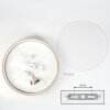 Foggia Plafonnier Nickel mat, 3 lumières