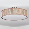 Foggia Plafonnier Nickel mat, 3 lumières