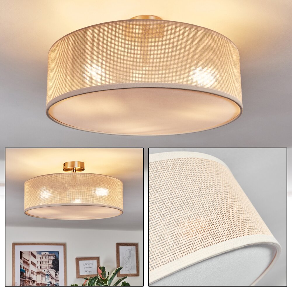 Foggia Plafonnier Nickel mat, 3 lumières main product photo