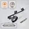 Chehalis Plafonnier, Boule lumineuse Ambre, Fumé, 3 lumières