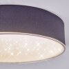 Elmar Plafonnier LED Noir, 1 lumière