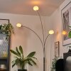 Nikkala Lampadaire Chrome, Blanc, 3 lumières
