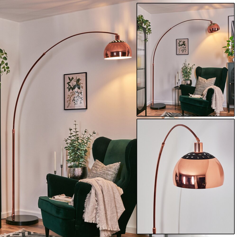 Baloca Lampadaire Cuivre, Noir, 1 lumière main product photo