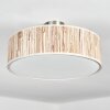Foggia Plafonnier Nickel mat, 3 lumières