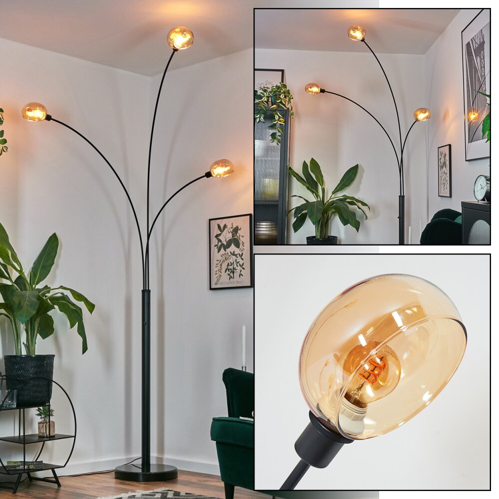 Nikkala Lampadaire Noir, 3 lumières main product photo