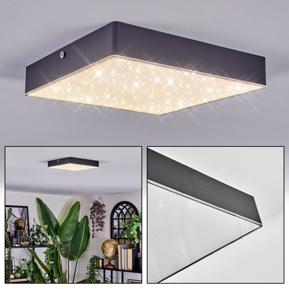 Esmar Plafonnier LED Noir, 1 lumière main product photo