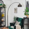 Baloca Lampadaire Chrome, Noir, 1 lumière