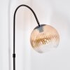 Koyoto Lampadaire, Lampadaires arc Chrome, Noir, 1 lumière