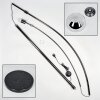 Baloca Lampadaire, Lampadaires arc Chrome, Noir, 1 lumière