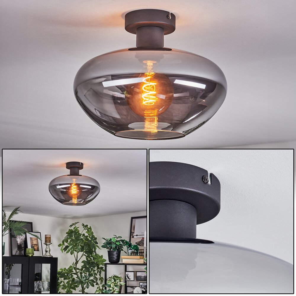 Mertola Plafonnier Fumé, 1 lumière main product photo