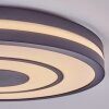 Ganor Plafonnier LED Noir, Blanc, 1 lumière, Télécommandes