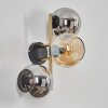 Koyoto Boule lumineuse, Applique murale Or, Noir, 3 lumières