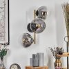 Gastor Boule lumineuse, Applique murale Or, Noir, 3 lumières