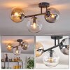 Gastor Plafonnier, Boule lumineuse Ambre, Clair, Fumé, 3 lumières