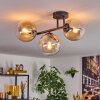 Gastor Plafonnier, Boule lumineuse Ambre, Clair, 3 lumières