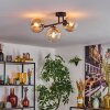 Gastor Plafonnier, Boule lumineuse Ambre, Clair, 3 lumières