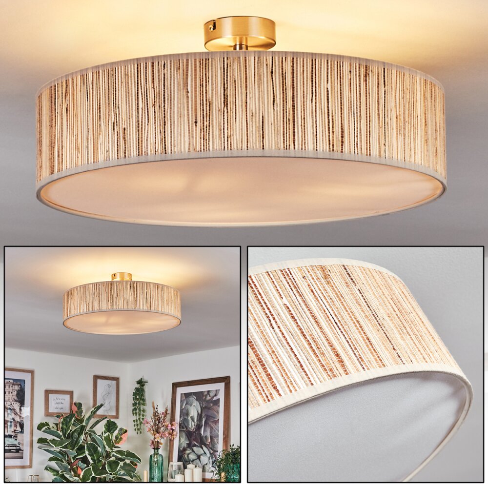 Foggia Plafonnier Nickel mat, 3 lumières main product photo