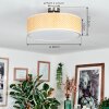 Foggia Plafonnier Nickel mat, 3 lumières